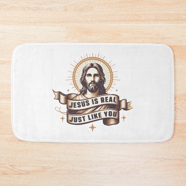 Item preview, Jesus Is Real Just Like You – Christian Faith Quote designed and sold by Scaryzz.