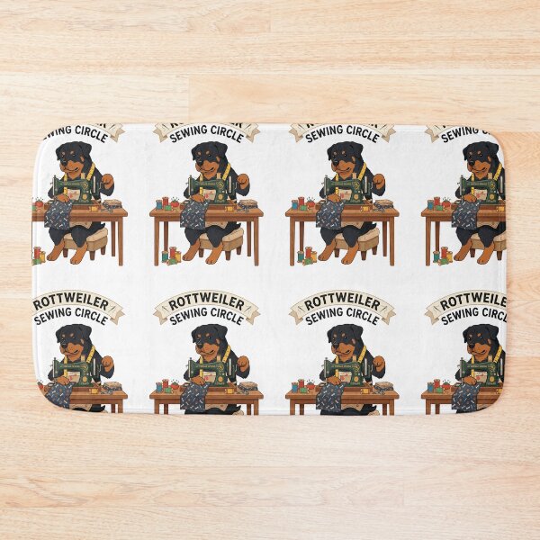 Item preview, Rottweiler Sewing Circle Tailor Crafting Seamstress designed and sold by PictoVibe.