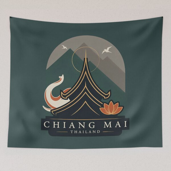 Item preview, World travel fly to  Chiangmai,Thailand , brafdesign  designed and sold by Brafdesign.