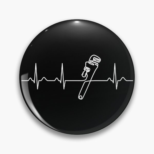 Item preview, Plumber Heartbeat - Plumbing Skilled Trades Worker Gift designed and sold by clickbongski.
