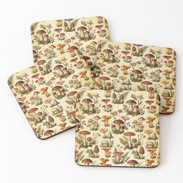 Item preview, Vintage Mushrooms designed and sold by FunFitsFactory.