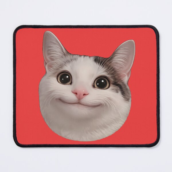 Item preview, Beluga Cat Meme Face Smiling designed and sold by PastelWingg.