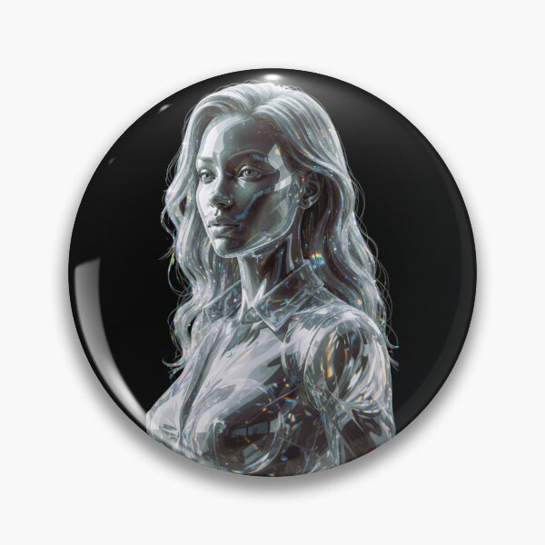 Item preview, Crystal Glass Woman – Digital Art Print designed and sold by NewGen-For-You.