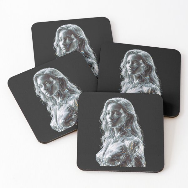 Item preview, Crystal Glass Woman – Digital Art Print designed and sold by NewGen-For-You.