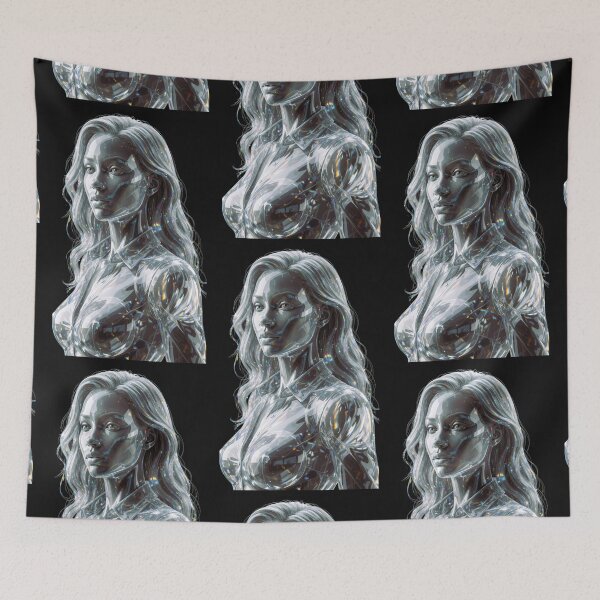 Item preview, Crystal Glass Woman – Digital Art Print designed and sold by NewGen-For-You.