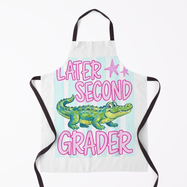 Item preview, Pink Striped Later Second Grader End of School Year Teacher T-Shirt designed and sold by DArtfulStudio.
