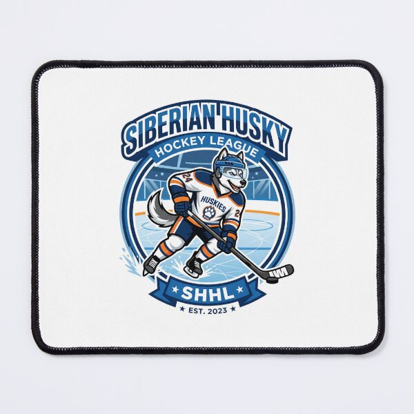 Item preview, Siberian Husky Ice Hockey League Winter Sports designed and sold by PictoVibe.
