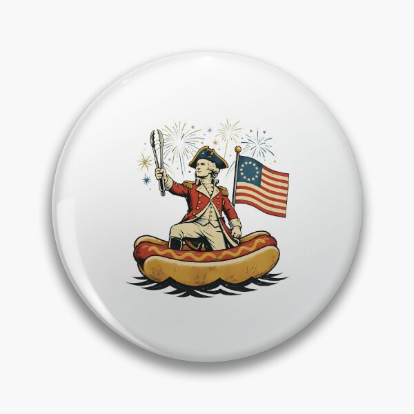 Item preview, Delaware Dog Funny George Washington Hotdog Patriotic 4th Of July designed and sold by gre-good-sweet.