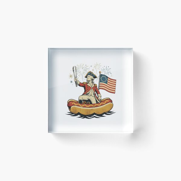 Item preview, Delaware Dog Funny George Washington Hotdog Patriotic 4th Of July designed and sold by gre-good-sweet.