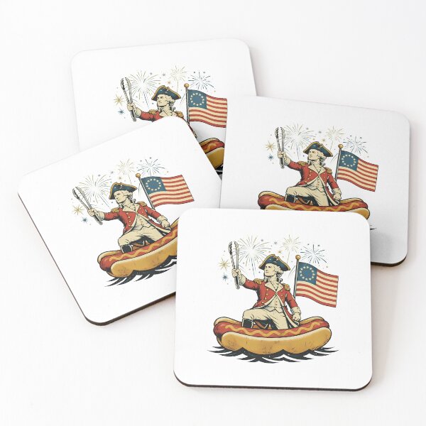 Item preview, Delaware Dog Funny George Washington Hotdog Patriotic 4th Of July designed and sold by gre-good-sweet.