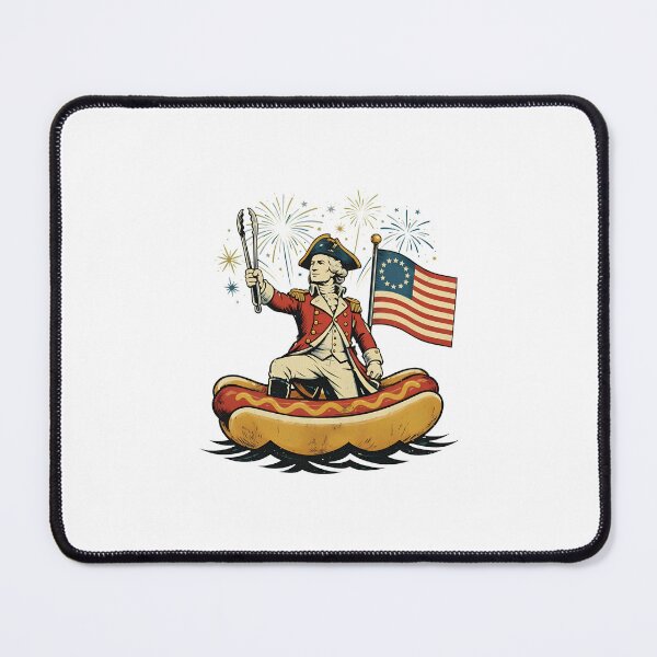 Item preview, Delaware Dog Funny George Washington Hotdog Patriotic 4th Of July designed and sold by gre-good-sweet.