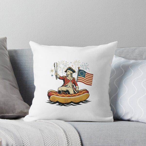 Item preview, Delaware Dog Funny George Washington Hotdog Patriotic 4th Of July designed and sold by gre-good-sweet.