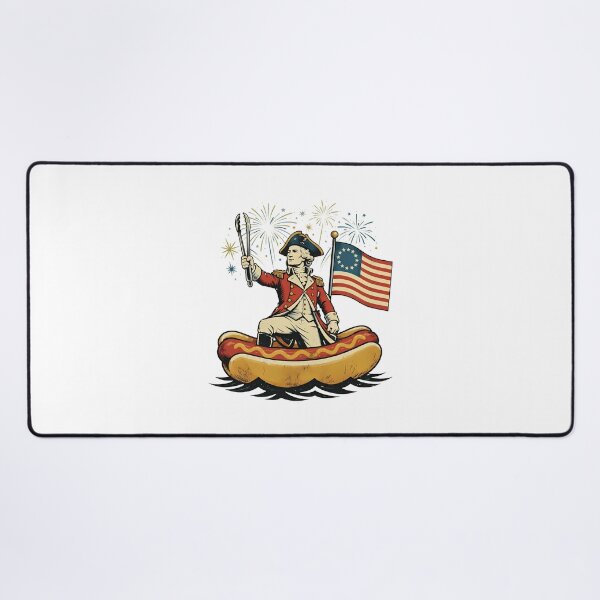 Item preview, Delaware Dog Funny George Washington Hotdog Patriotic 4th Of July designed and sold by gre-good-sweet.