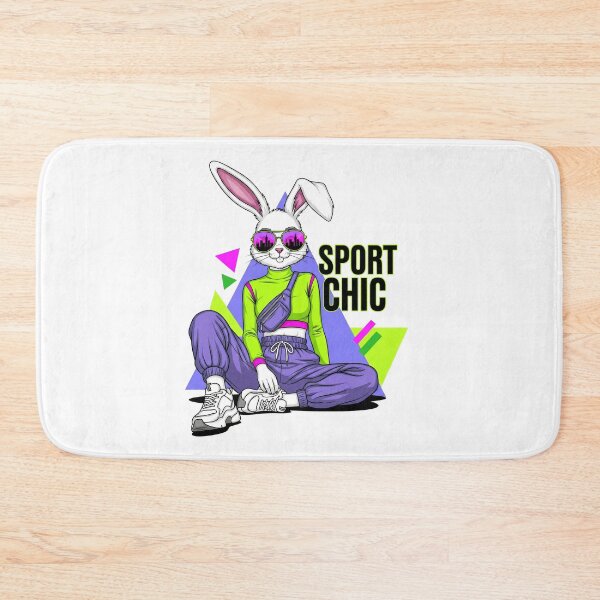 Item preview, Sport chic Fashion bunny in neon color designed and sold by LiluGross.