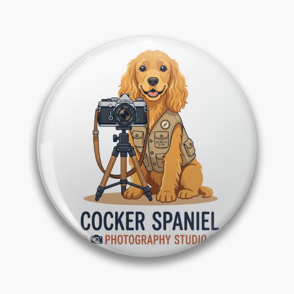 Item preview, Cocker Spaniel Photography Studio Camera Photographer designed and sold by PictoVibe.