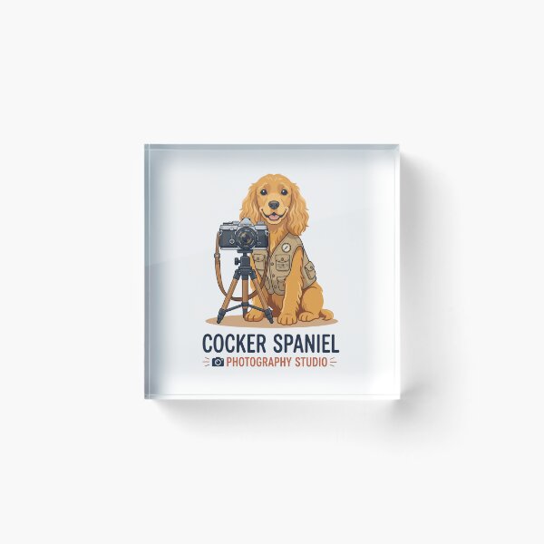 Item preview, Cocker Spaniel Photography Studio Camera Photographer designed and sold by PictoVibe.