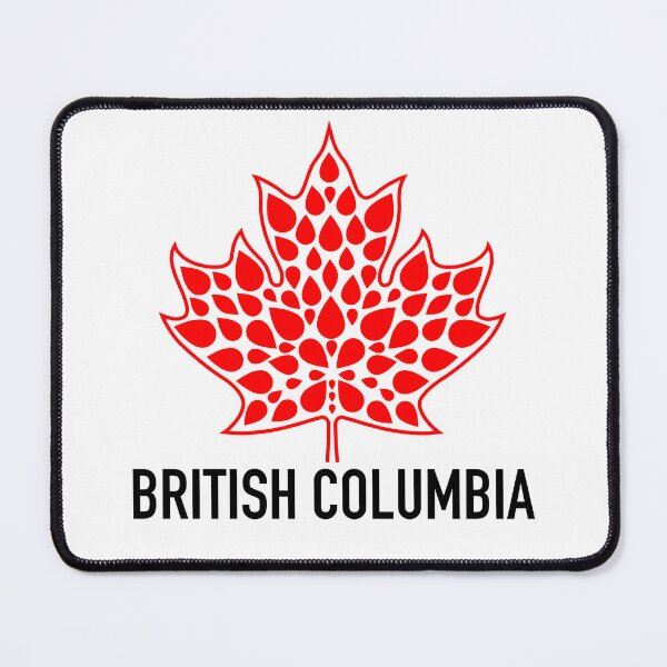 Item preview, BRITISH COLUMBIA Red Modern Maple Leaf Emblem designed and sold by Great Canadian Collective.