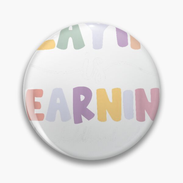 Item preview, Playing is Learning Funny Groovy Early Childhood Education T-Shirt designed and sold by Cobra_Shop.