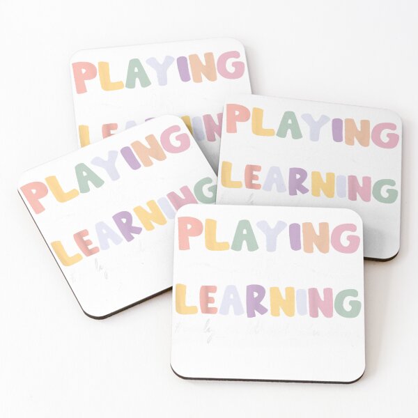 Item preview, Playing is Learning Funny Groovy Early Childhood Education T-Shirt designed and sold by Cobra_Shop.