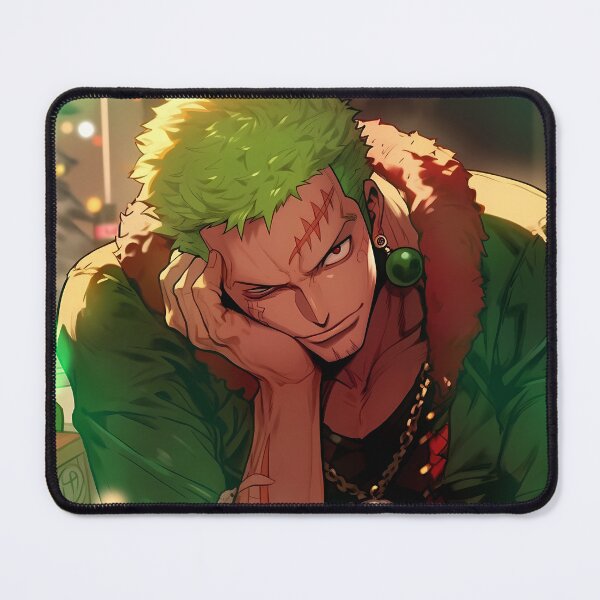 Item preview, Roronoa Zoro One Piece Christmas Green Coat Anime Charm designed and sold by GABRIELMURPHY.