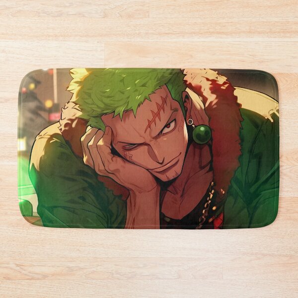 Item preview, Roronoa Zoro One Piece Christmas Green Coat Anime Charm designed and sold by GABRIELMURPHY.