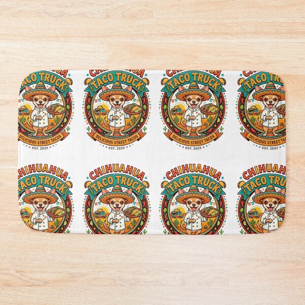 Item preview, Chihuahua Taco Truck Chef Mexican Food Street designed and sold by PictoVibe.