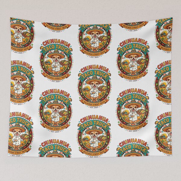 Item preview, Chihuahua Taco Truck Chef Mexican Food Street designed and sold by PictoVibe.
