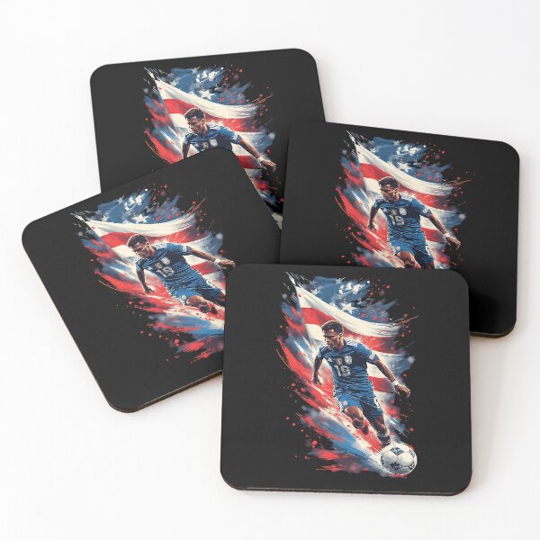 Item preview, USA Soccer Player Patriotic Sports Art designed and sold by UrbanPrts.