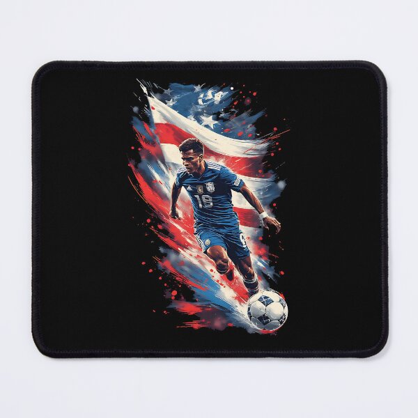 Item preview, USA Soccer Player Patriotic Sports Art designed and sold by UrbanPrts.