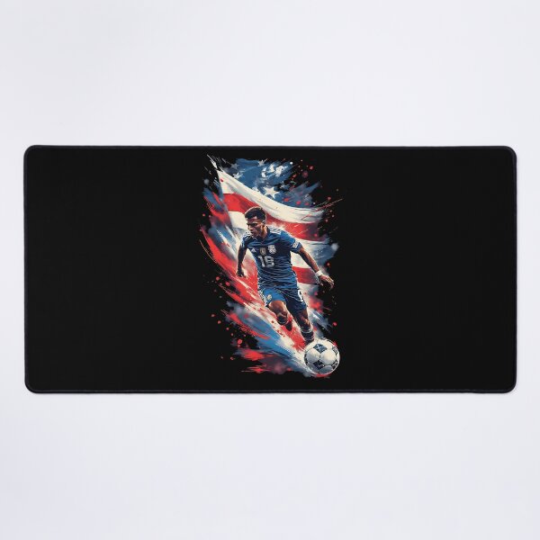 Item preview, USA Soccer Player Patriotic Sports Art designed and sold by UrbanPrts.