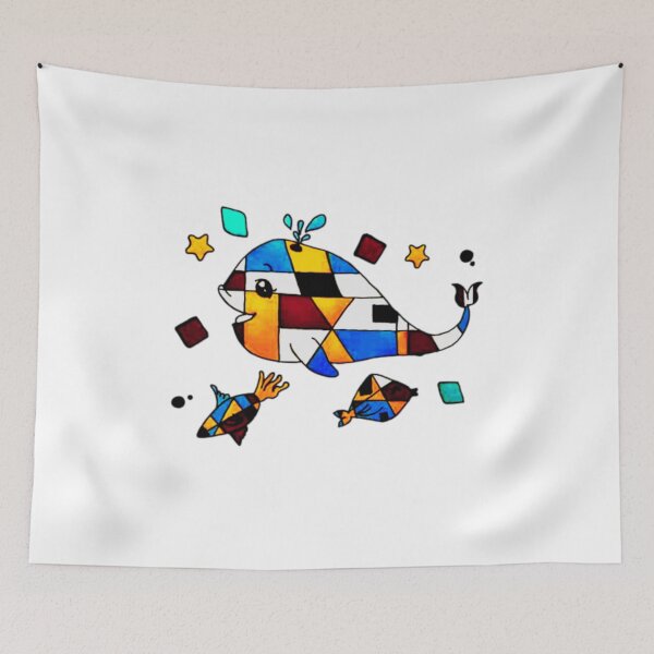 Item preview, Geometric Pattern Whale Abstract Ocean Mandala designed and sold by Mechatlan.