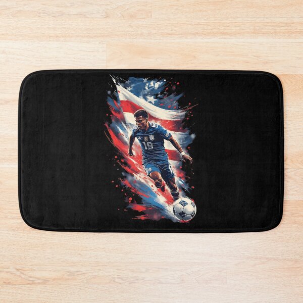 Item preview, USA Soccer Player Patriotic Sports Art designed and sold by UrbanPrts.