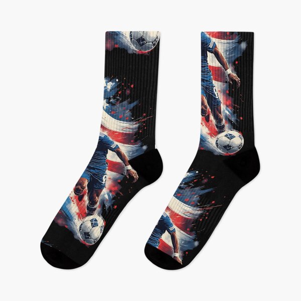 Item preview, USA Soccer Player Patriotic Sports Art designed and sold by UrbanPrts.
