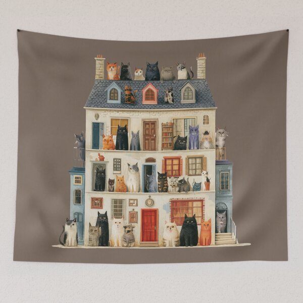 Item preview, House of Cats designed and sold by bubblyrainbow.