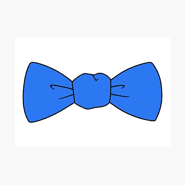Item preview, Cute Blue Bow Tie Cartoon Illustration designed and sold by ubborn.