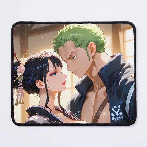 Item preview, Roronoa Zoro One Piece Black Kimono Gentle Moment designed and sold by B5fivemerch.