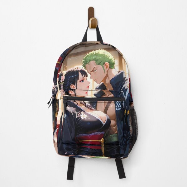 Item preview, Roronoa Zoro One Piece Black Kimono Gentle Moment designed and sold by B5fivemerch.