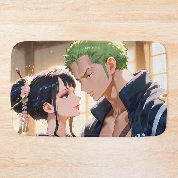 Item preview, Roronoa Zoro One Piece Black Kimono Gentle Moment designed and sold by B5fivemerch.