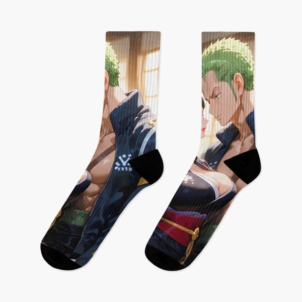 Item preview, Roronoa Zoro One Piece Black Kimono Gentle Moment designed and sold by B5fivemerch.