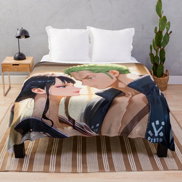 Item preview, Roronoa Zoro One Piece Black Kimono Gentle Moment designed and sold by B5fivemerch.