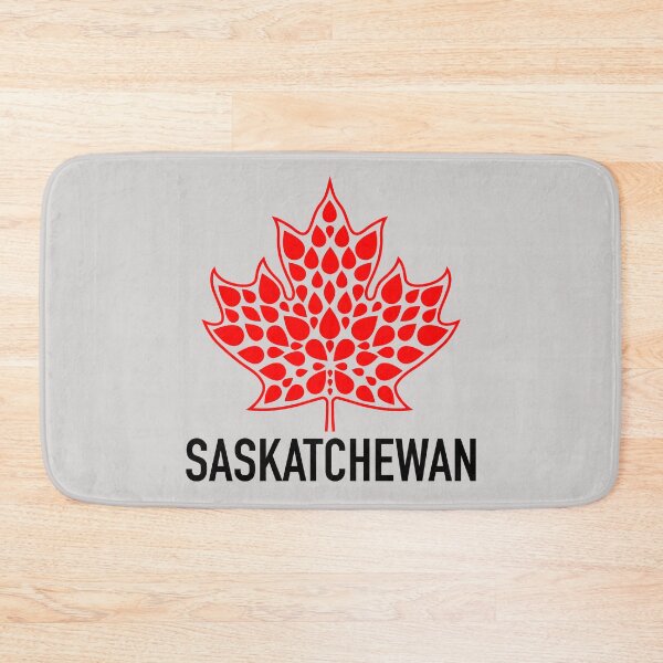 Item preview, SASKATCHEWAN Red Modern Maple Leaf Emblem designed and sold by Great Canadian Collective.