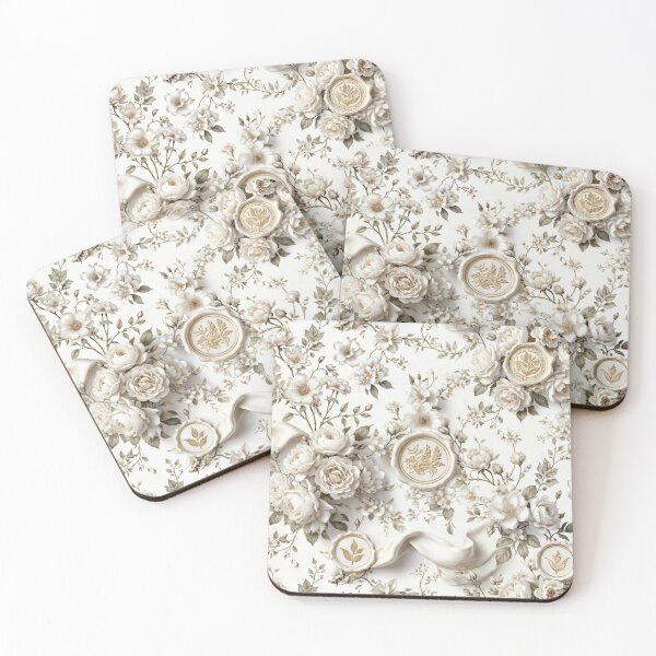 Item preview, Elegant Pearl Rose Floral Seamless Pattern designed and sold by IntelliMindDesigns.