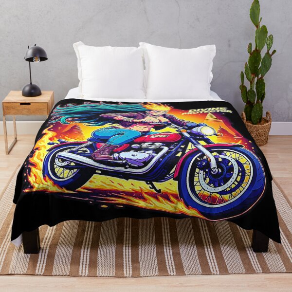 Item preview, Divine Protector Motorcycle Goddess Fantasy Biker designed and sold by Neer arts.