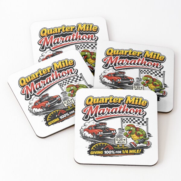 Item preview, Quarter Mile Marathon Turtle Racing Humor designed and sold by Artmares.