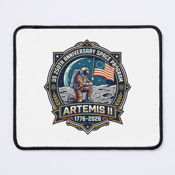 Item preview, US 250th Anniversary Space Program Artemis II 1776 2026 designed and sold by PictoVibe.
