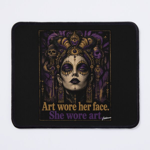 Item preview, Danielle Dax Psych Gothic Pop Portrait designed and sold by Artisticanvas.