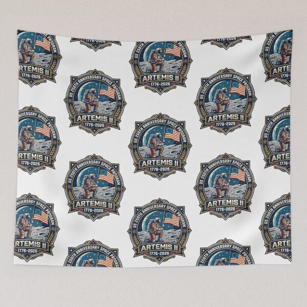 Item preview, US 250th Anniversary Space Program Artemis II 1776 2026 designed and sold by PictoVibe.