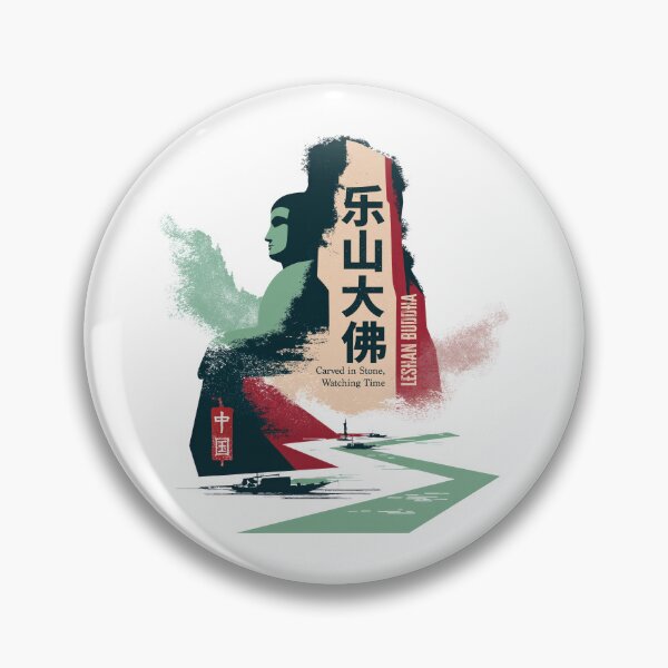 Item preview, Majestic Leshan Giant Buddha Watching Time designed and sold by EdvvinStudios.