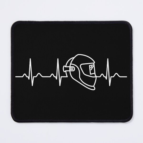 Item preview, Welding Helmet Heartbeat Welder Dad Gift designed and sold by clickbongski.