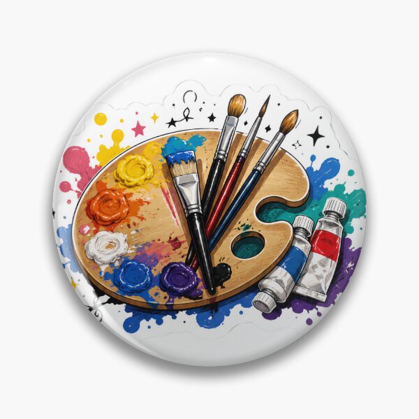 Item preview, Colorful Watercolor Art Palette Sketch designed and sold by arildesings.